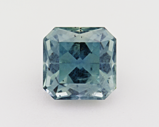 1.26 carats natural teal Montana Sapphire - emerald shape