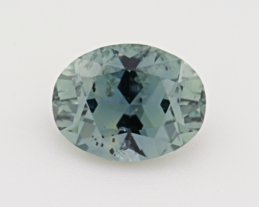 1.46 carats natural teal Montana Sapphire - oval shape
