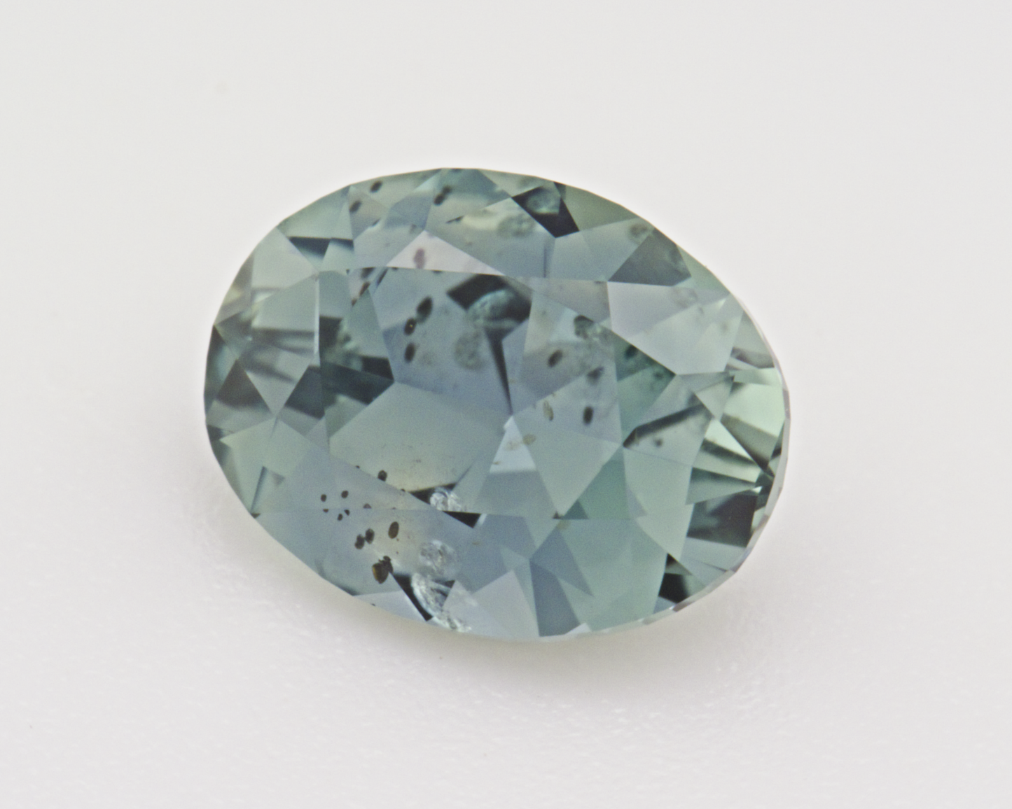 1.46 carats natural teal Montana Sapphire - oval shape