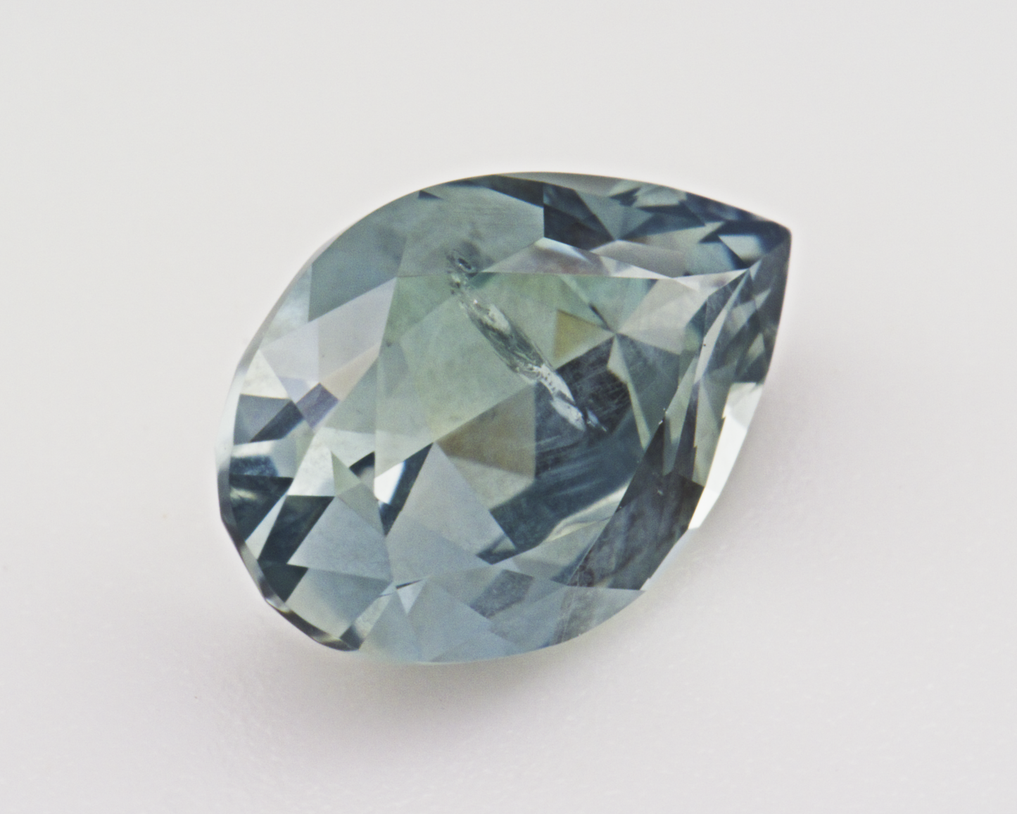 1.92 carats natural teal Montana Sapphire - pear shape