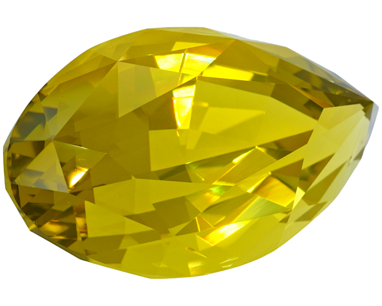 113.72 carats Lemon Citrine - pear shape