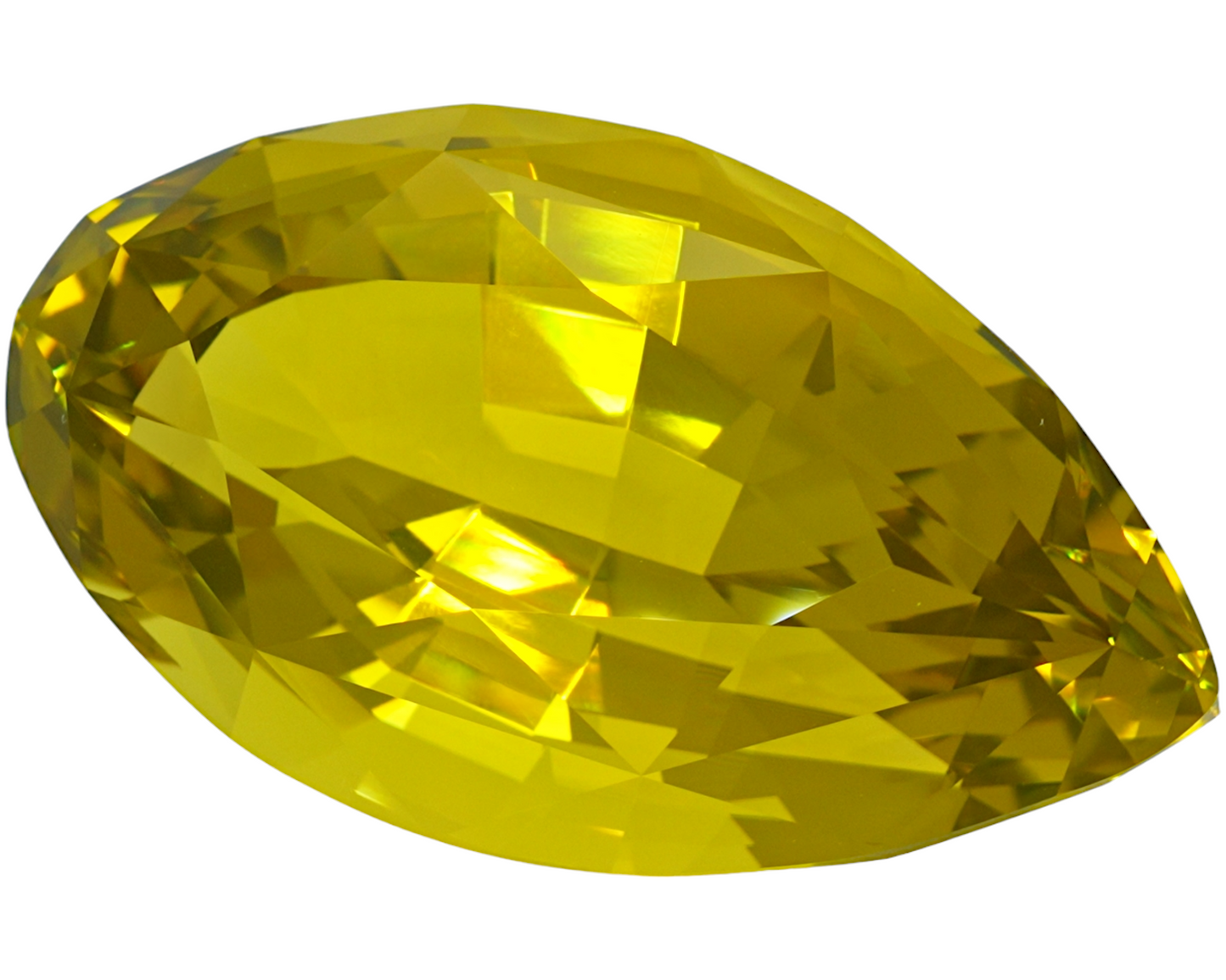 113.72 carats Lemon Citrine - pear shape