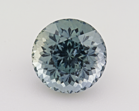 2.18 carats natural teal Montana Sapphire - round shape