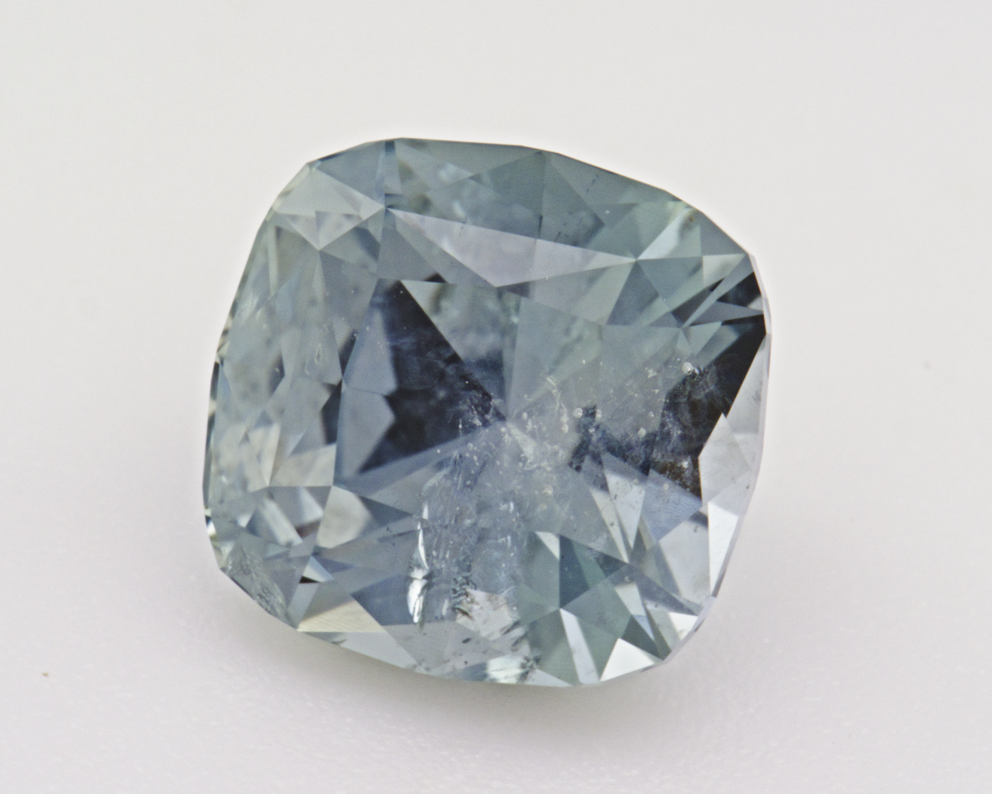 2.52 carats natural teal Montana Sapphire - cushion shape