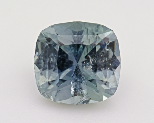 2.52 carats natural teal Montana Sapphire - cushion shape