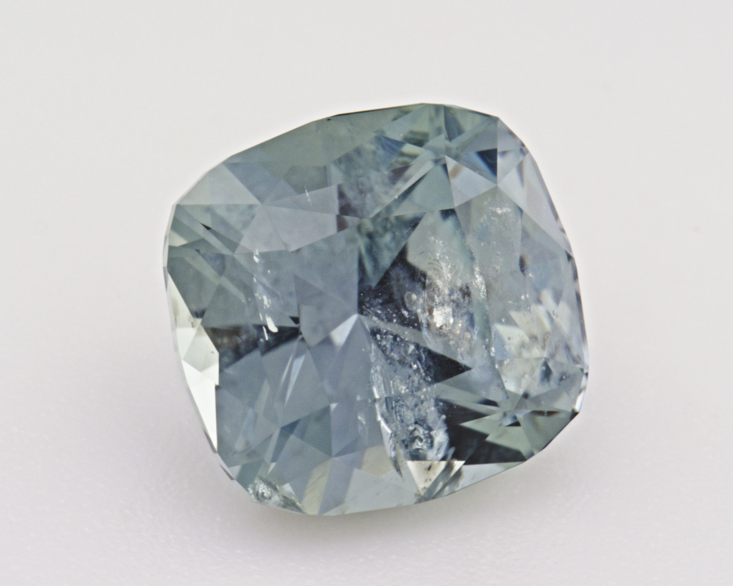 2.52 carats natural teal Montana Sapphire - cushion shape