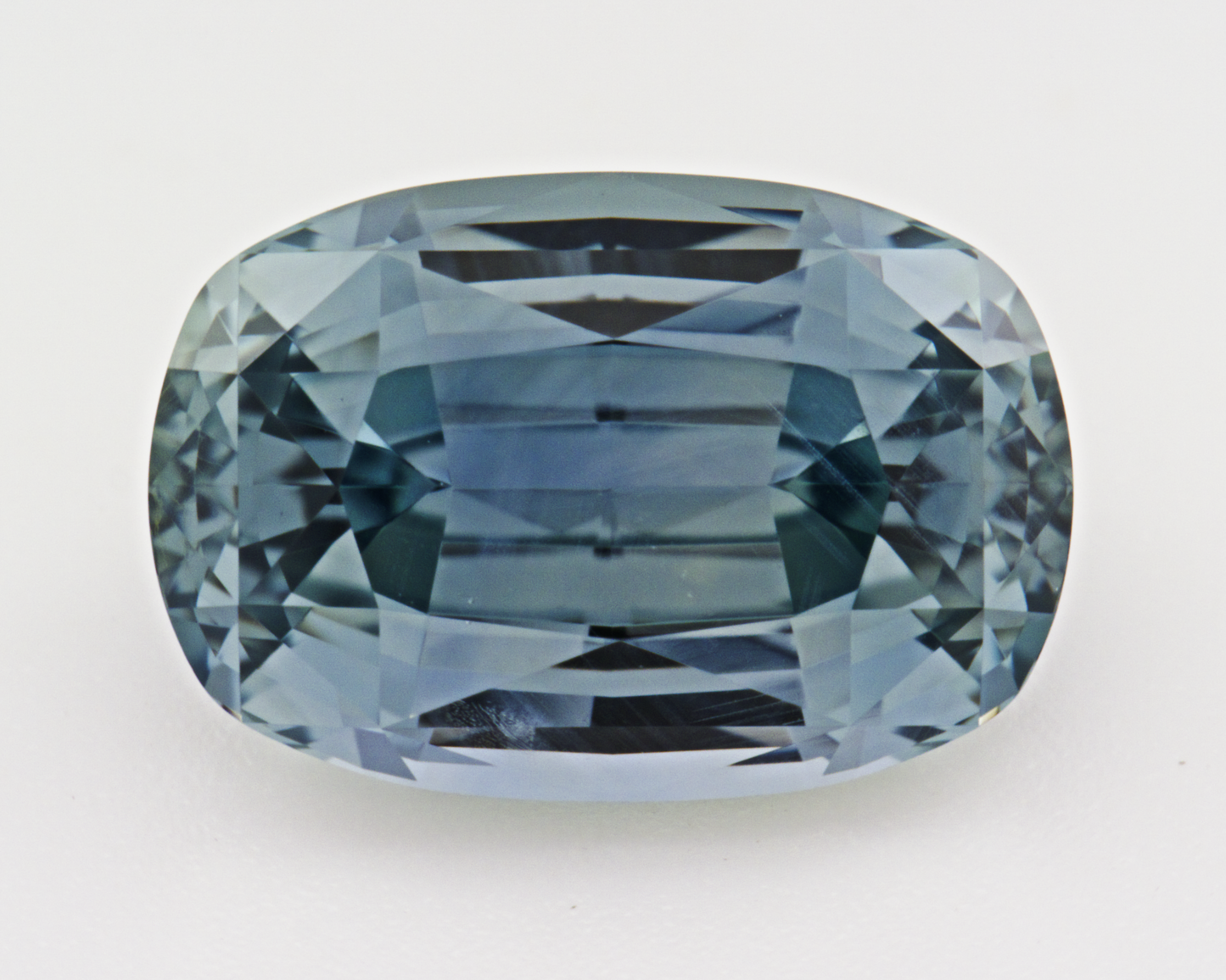 4.41 carats natural teal Montana Sapphire - cushion shape