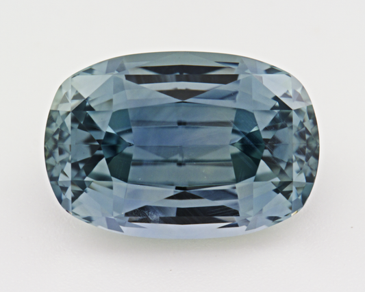 4.41 carats natural teal Montana Sapphire - cushion shape
