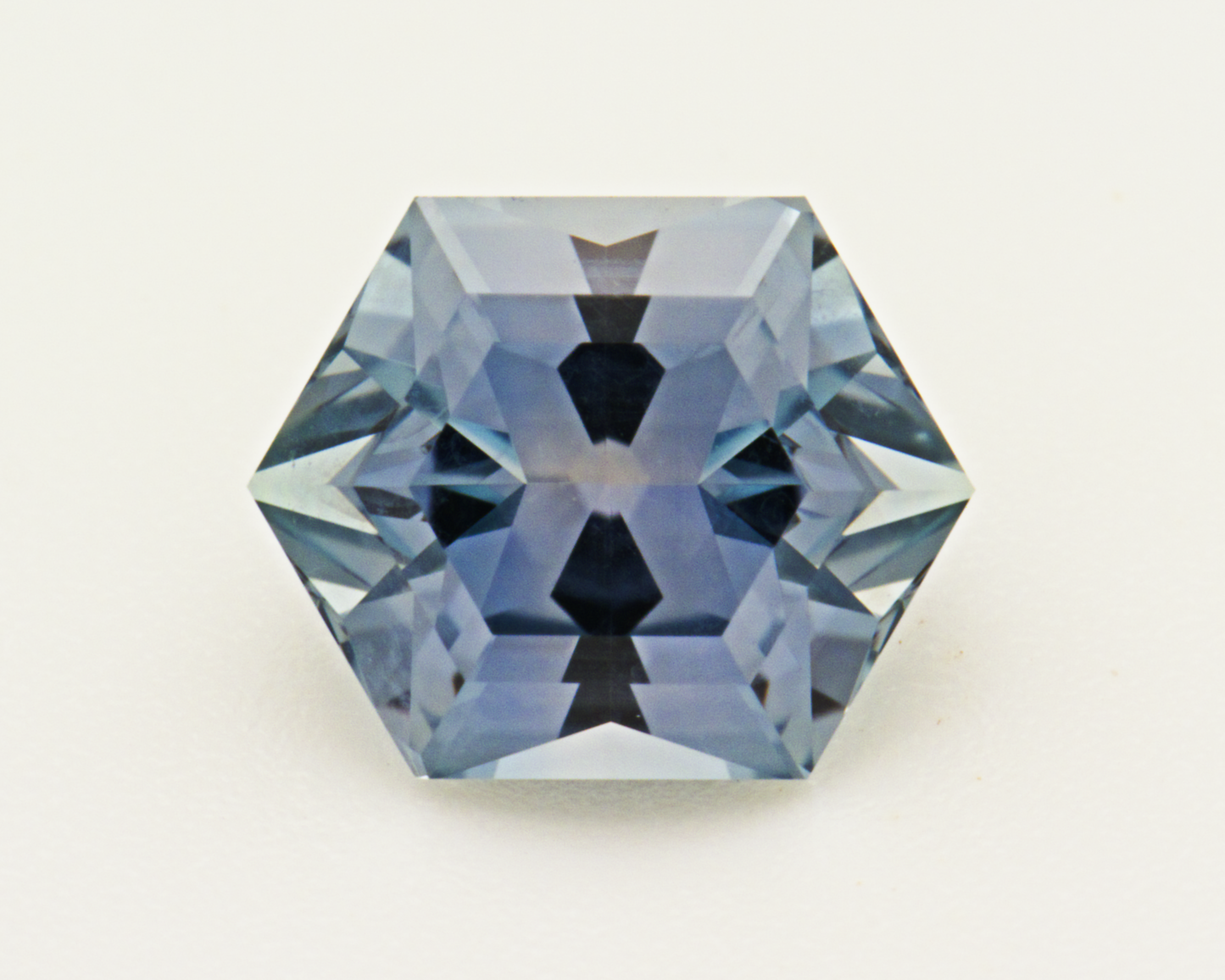 1.30 carats teal Montana Sapphire - hexagon shape