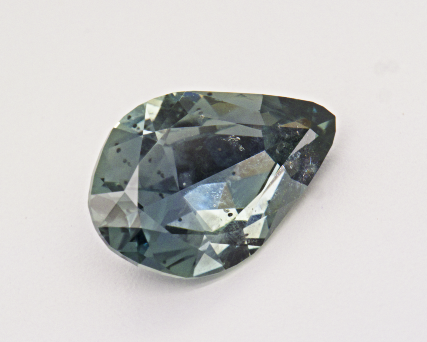 0.97ct teal Montana Sapphire - pear shape