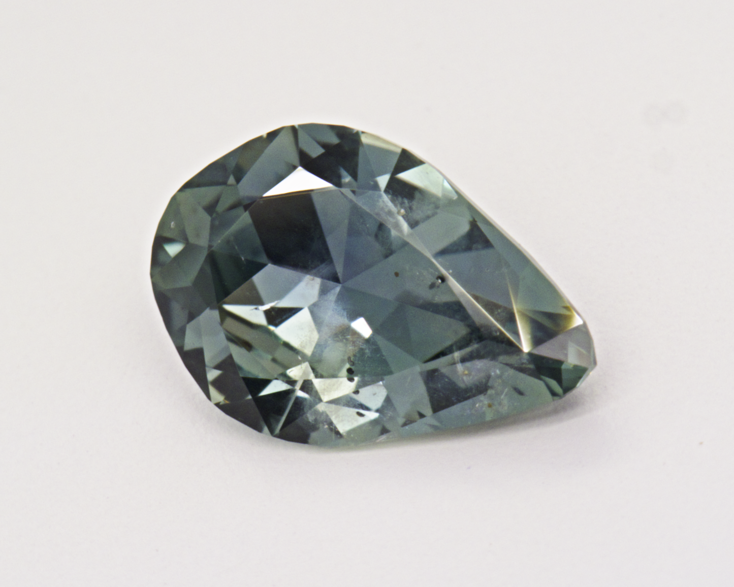 0.97 carats natural teal Montana Sapphire - pear shape