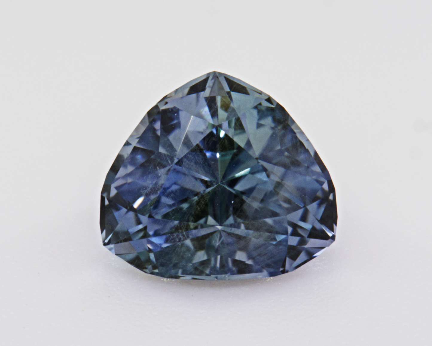 1.26ct teal Montana Sapphire - trillion shape