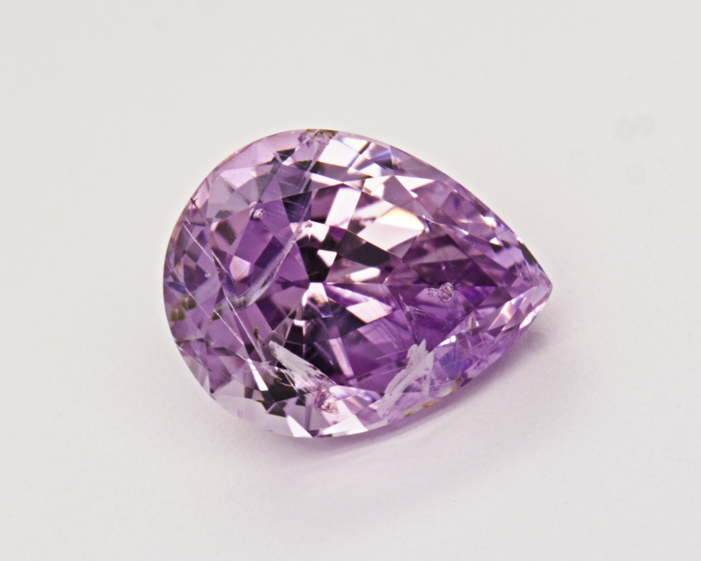 1.23 carats pink Montana Sapphire - pear shape