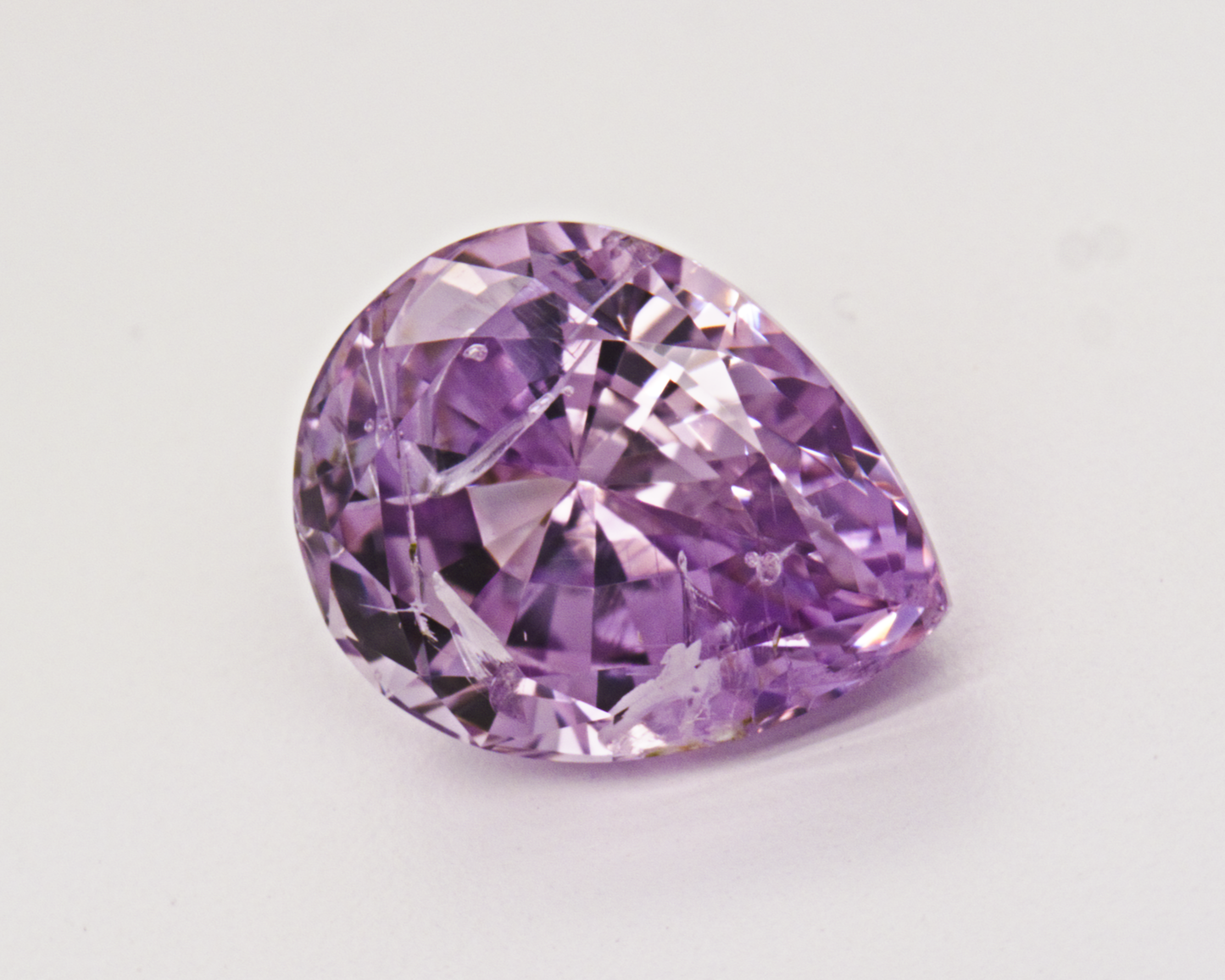 1.23 carats pink Montana Sapphire - pear shape