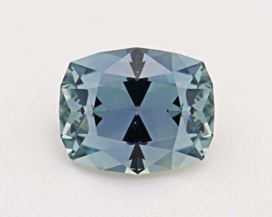 1.32 carats natural teal Montana Sapphire - cushion shape