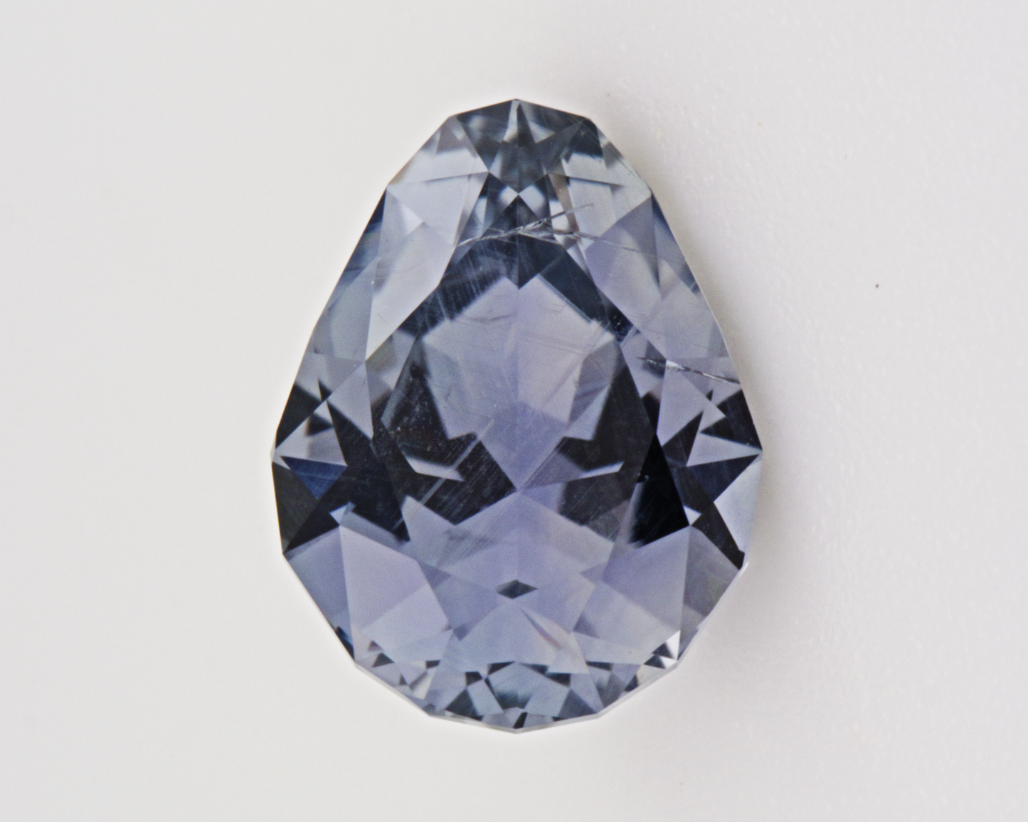 1.68 carats natural purple Montana Sapphire - pear shape