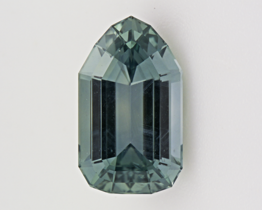 1.91 carats natural teal Montana Sapphire - bullet shape