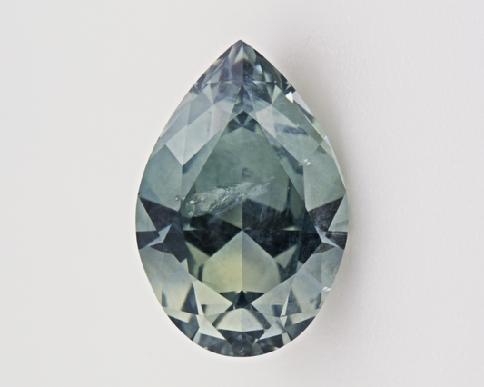 1.92 carats natural teal Montana Sapphire - pear shape