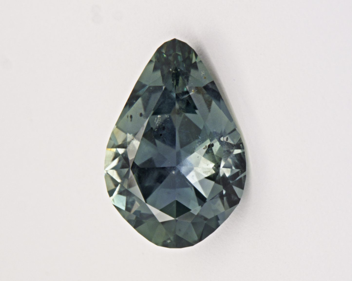 0.97 carats natural teal Montana Sapphire - pear shape