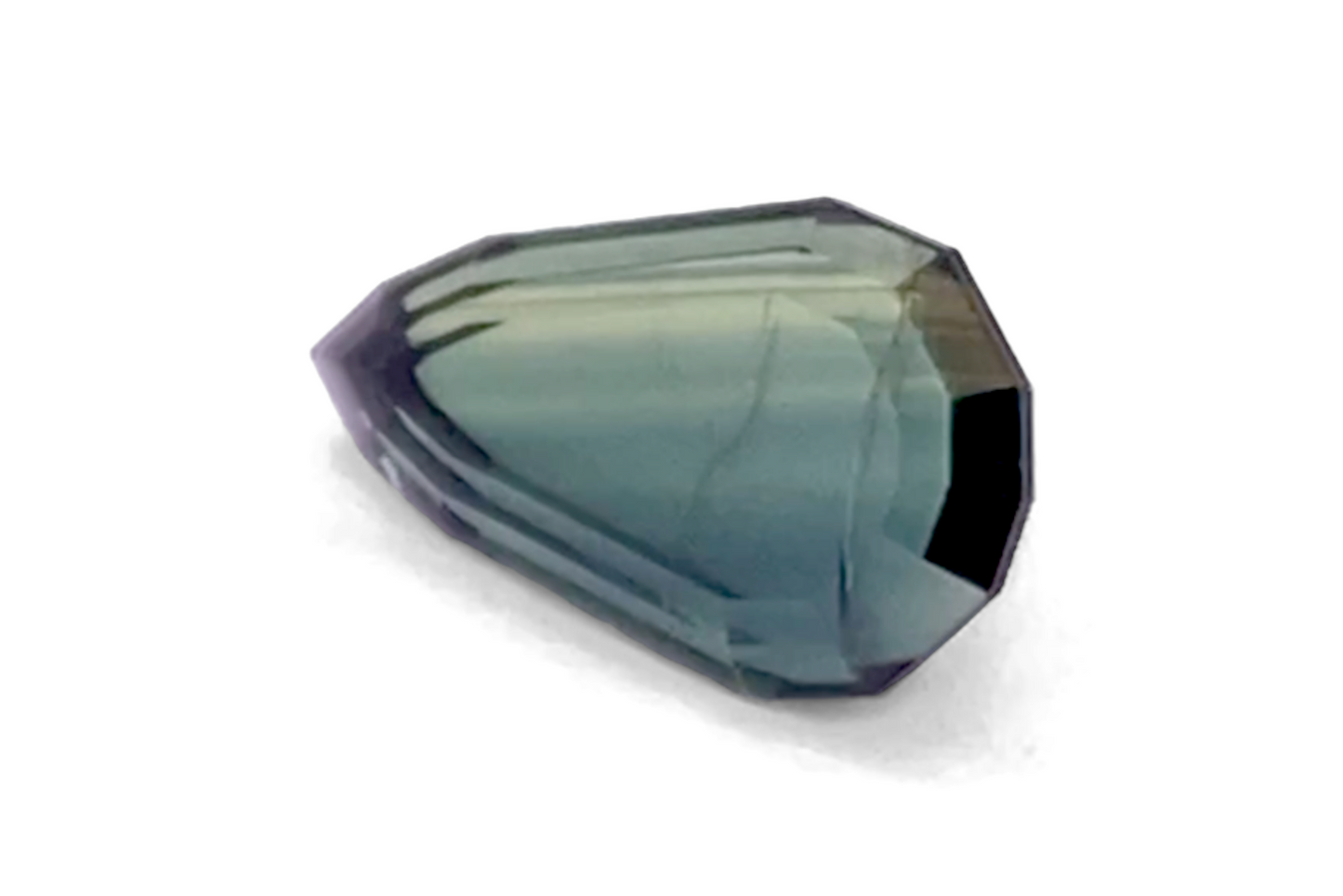 1.23 carats green Blue Sapphire - pear shape