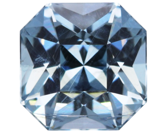 1.56 carats blue Montana Sapphire - cut corner square shape