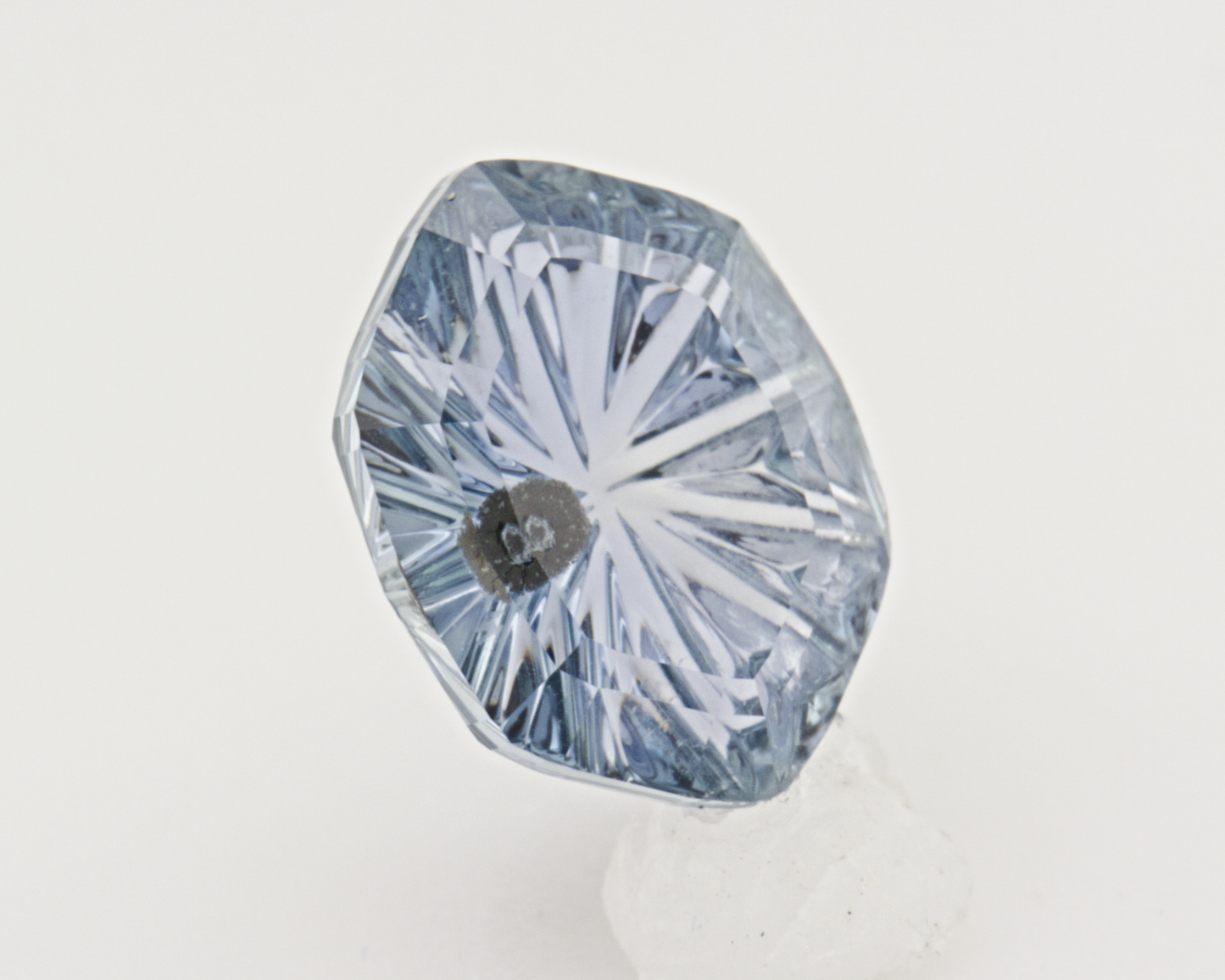 1.56 carats natural color change Montana sapphire _ hexagon shape fantasy cut