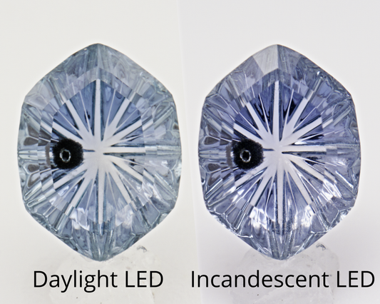 1.56 carats natural color change Montana sapphire _ hexagon shape fantasy cut
