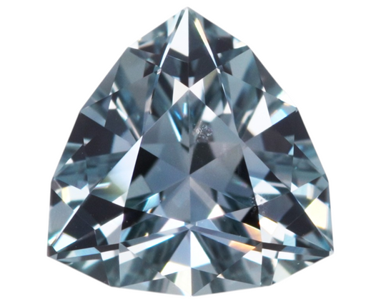 1.65 carats teal Montana Sapphire - trillion shape