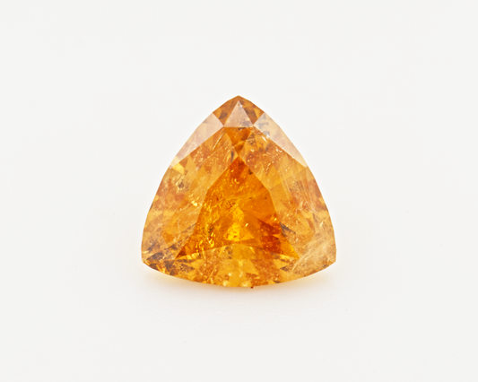 1.70 carats orange San Diego Garnet _ trillion shape