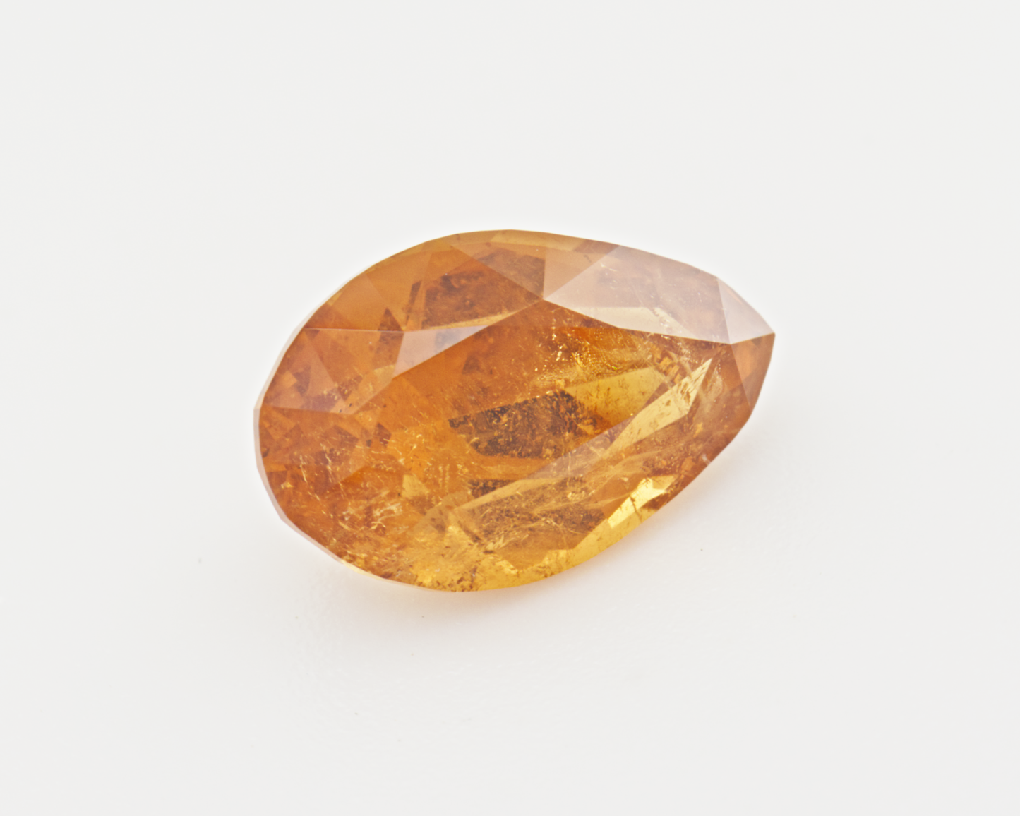 2.63 carats orange San Diego Garnet _ pear shape