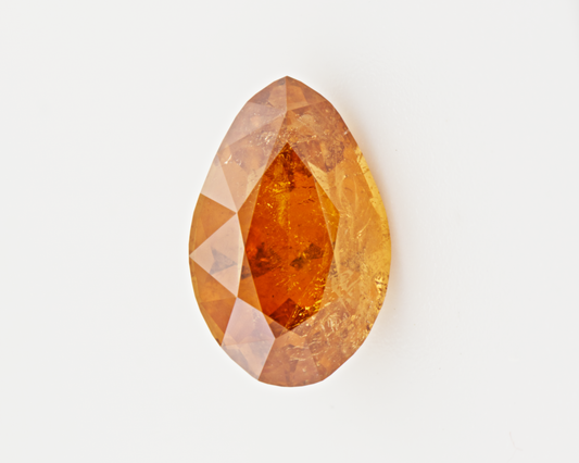 2.63 carats orange San Diego Garnet _ pear shape