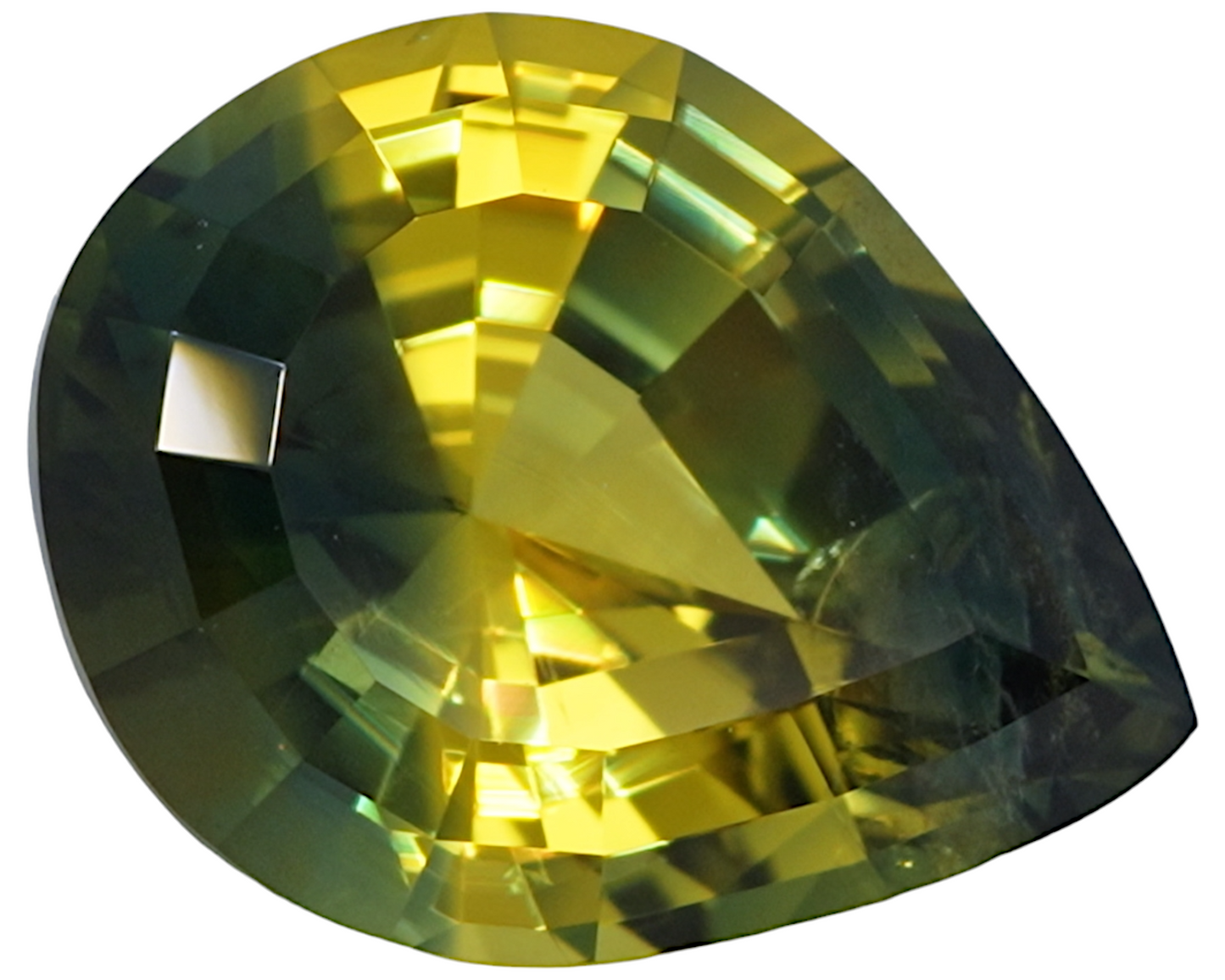 2.11 carats Parti-Color Sapphire- pear shape