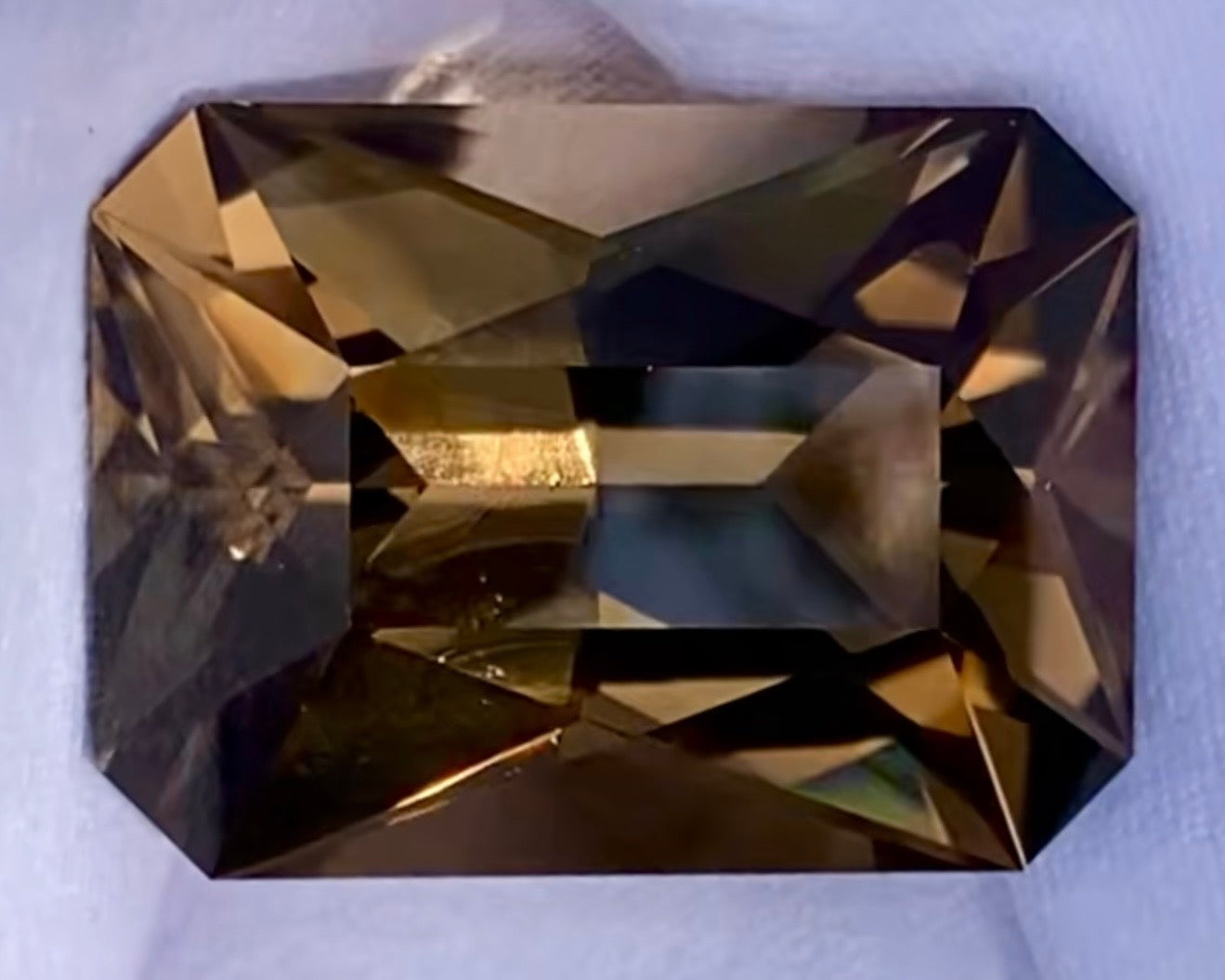 103.76 carats San Diego smoky quartz _ radiant cut