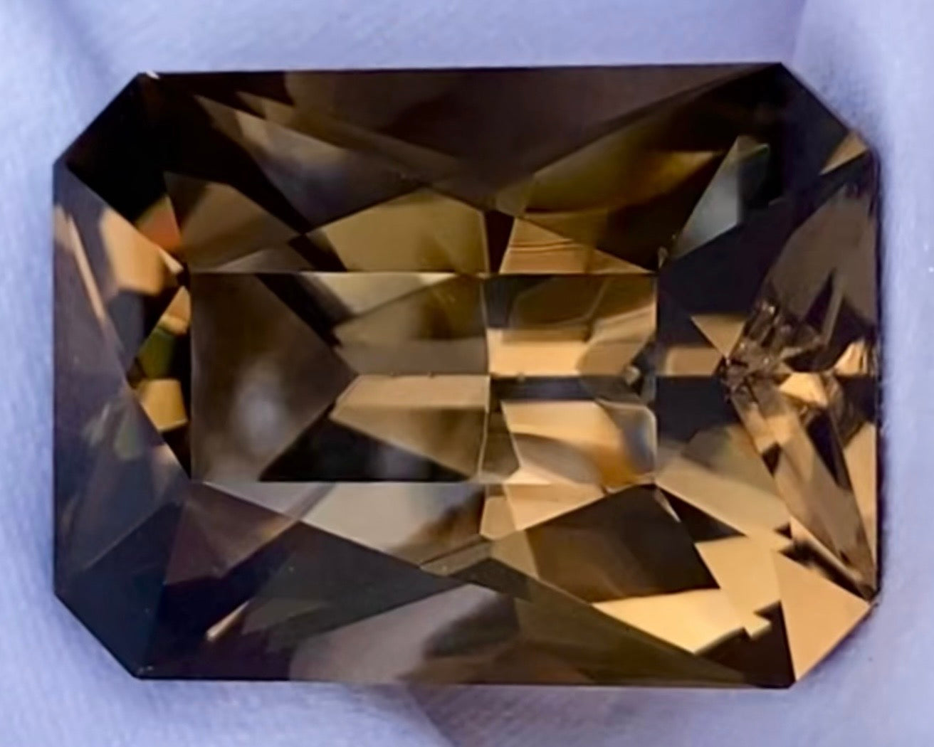103.76 carats San Diego smoky quartz _ radiant cut