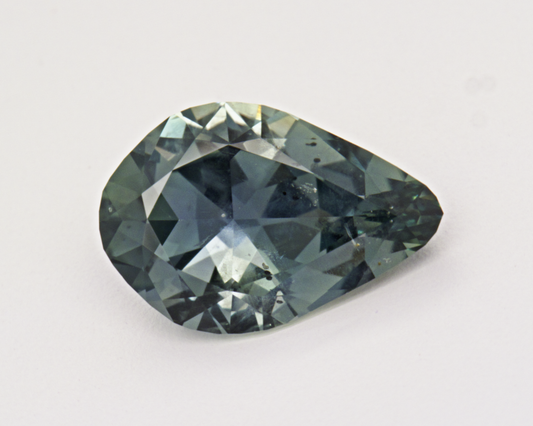 0.97ct teal Montana Sapphire - pear shape