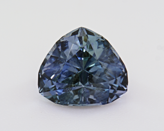 1.26ct teal Montana Sapphire - trillion shape