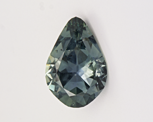0.97 carats natural teal Montana Sapphire - pear shape